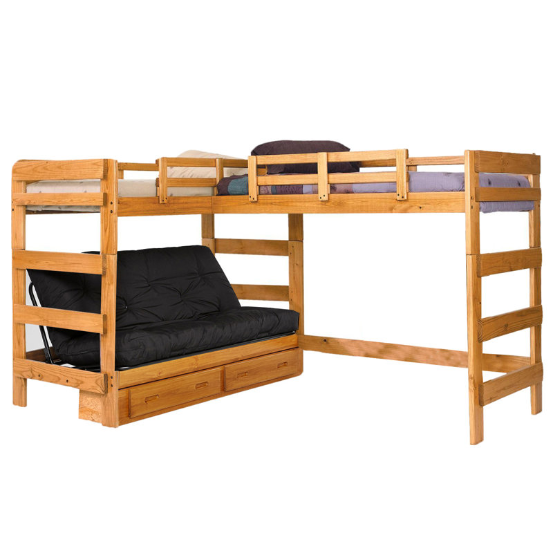 Twin Over Full LShaped Bunk Bed & Reviews Birch Lane